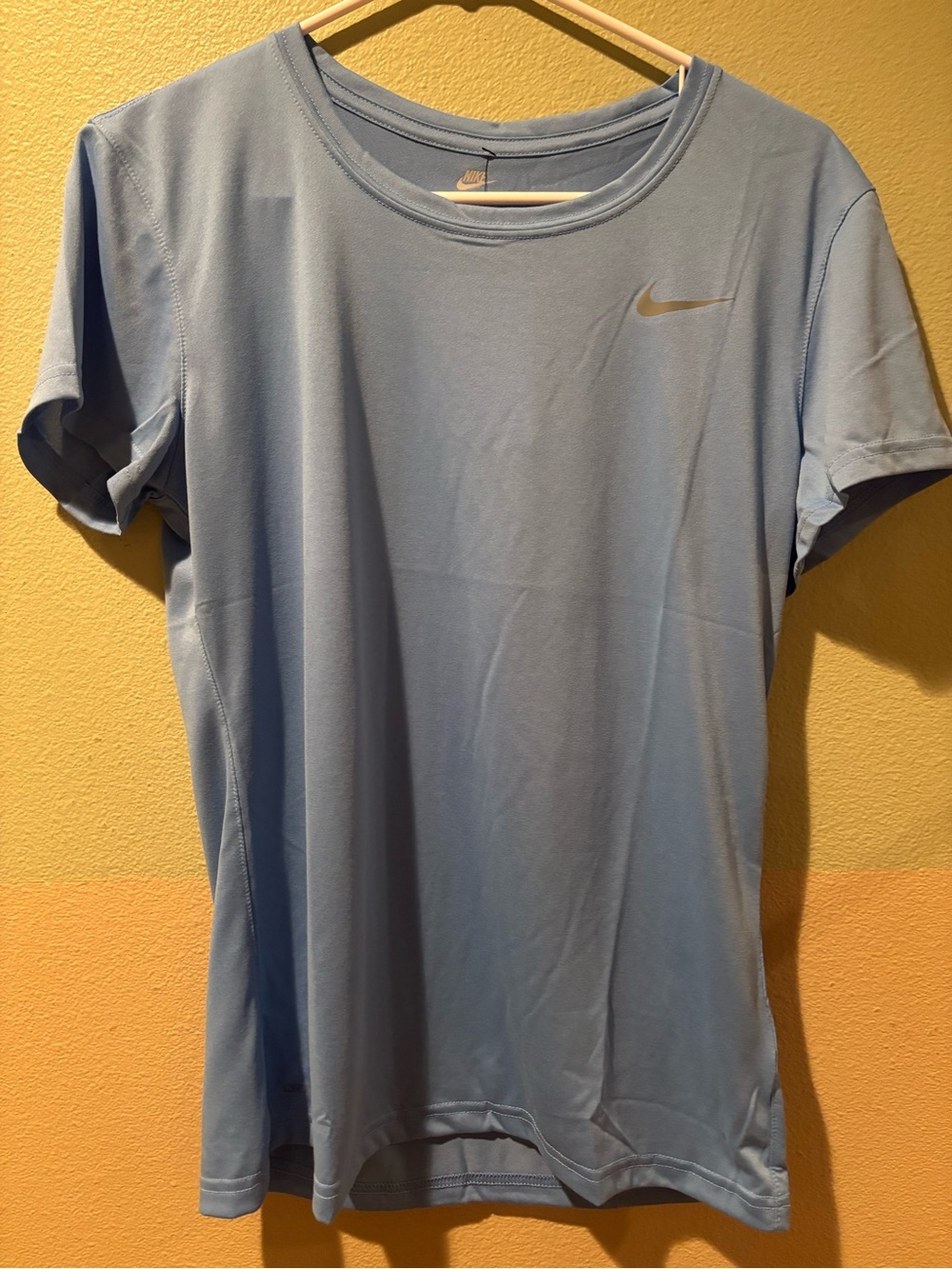 Nike Light Blue Short Sleeve Tee with Swoosh